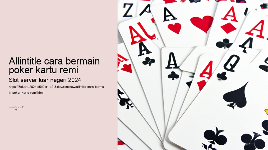 allintitle cara bermain poker kartu remi