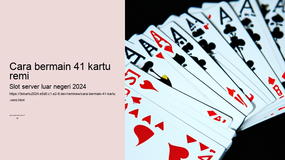 cara bermain 41 kartu remi