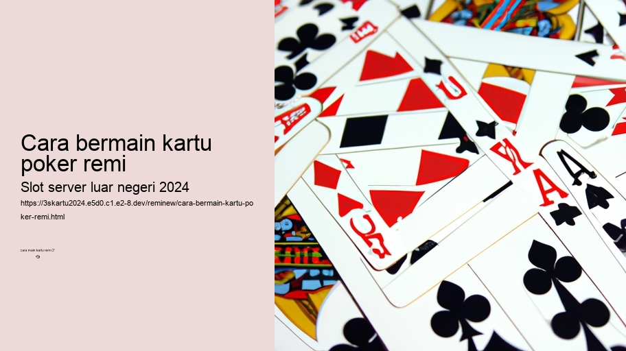 cara bermain kartu poker remi