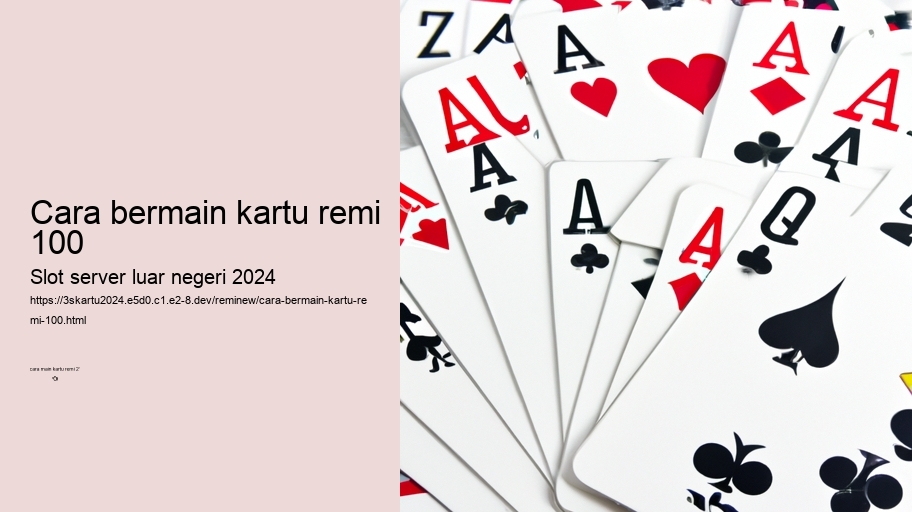 cara bermain kartu remi 100