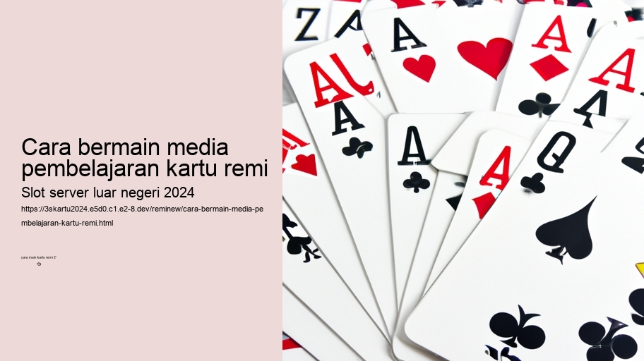 cara bermain media pembelajaran kartu remi