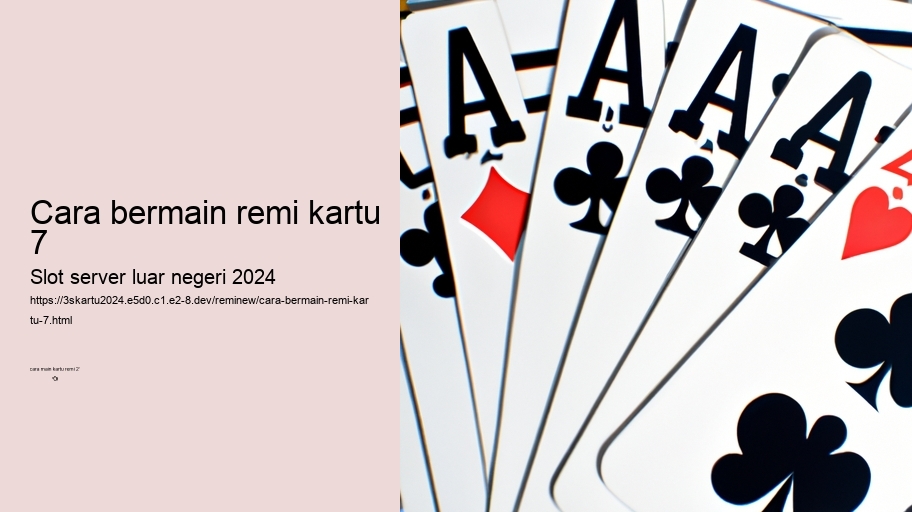 cara bermain remi kartu 7