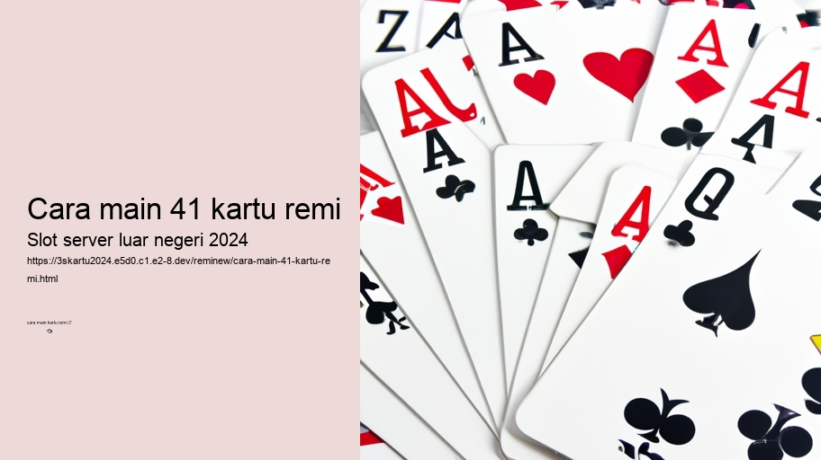 cara main 41 kartu remi