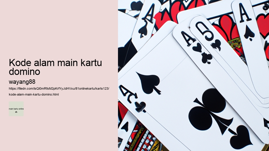 kode alam main kartu domino