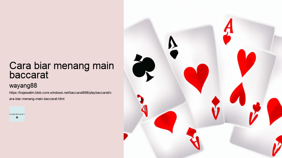 cara biar menang main baccarat