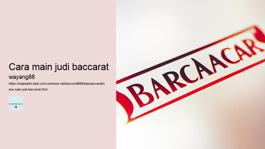 cara main judi baccarat