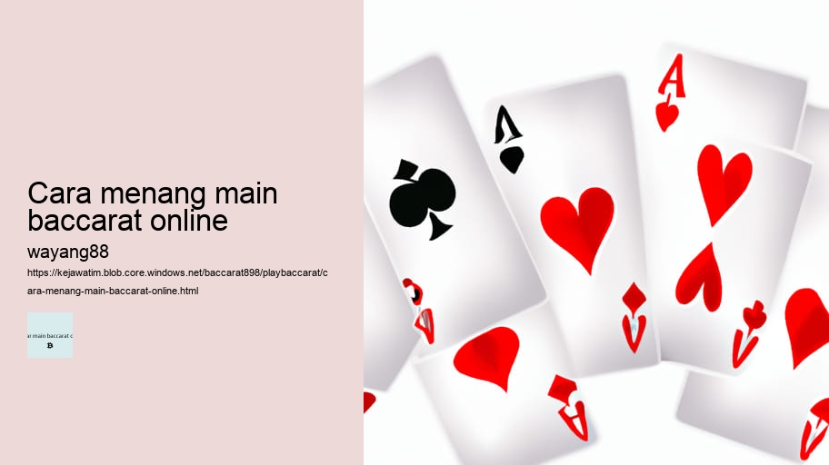 cara menang main baccarat online