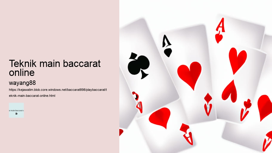 teknik main baccarat online