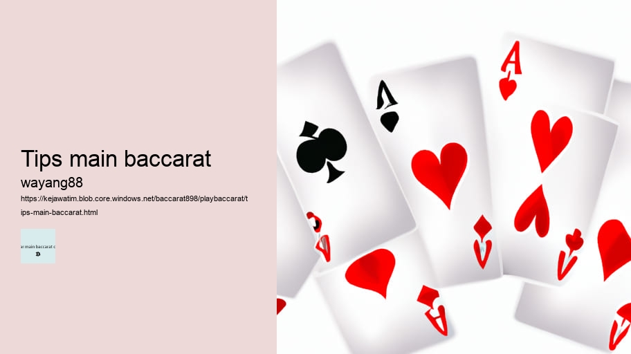 tips main baccarat