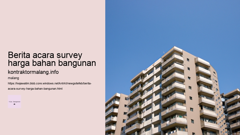 berita acara survey harga bahan bangunan