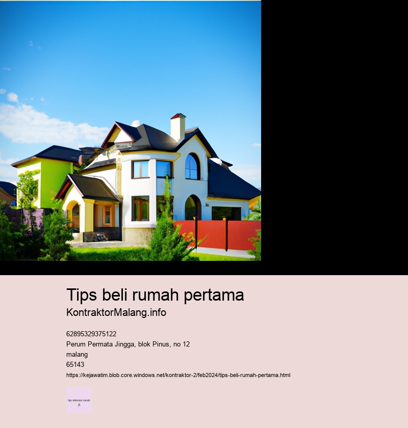 tips beli rumah pertama