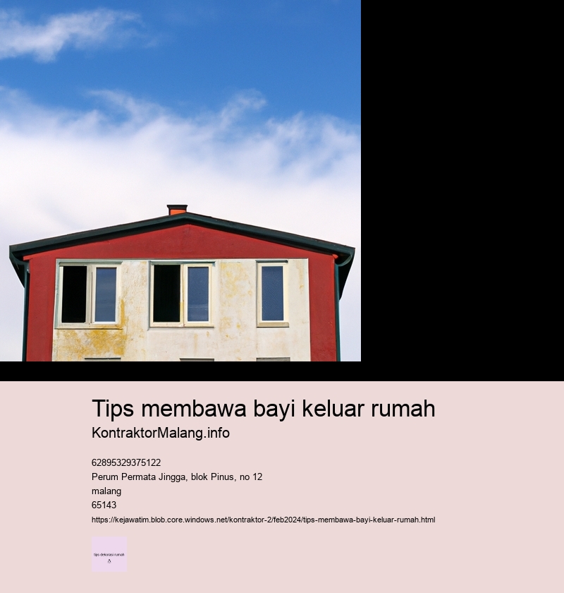 tips membawa bayi keluar rumah