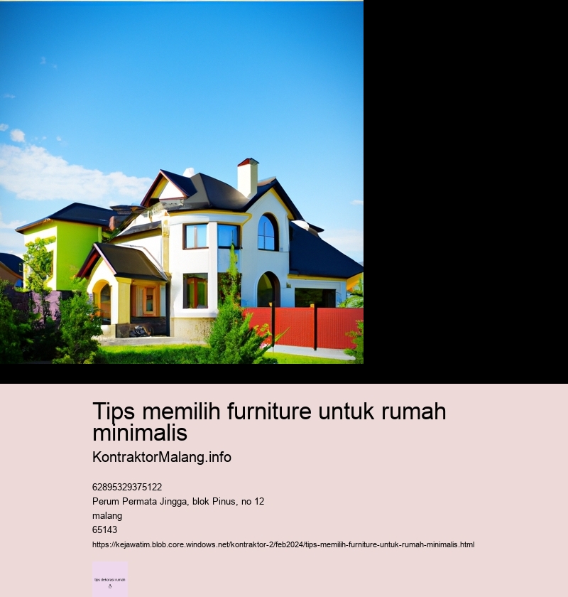 tips memilih furniture untuk rumah minimalis