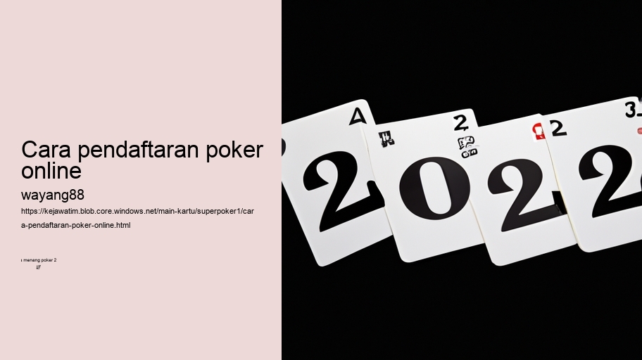 cara pendaftaran poker online