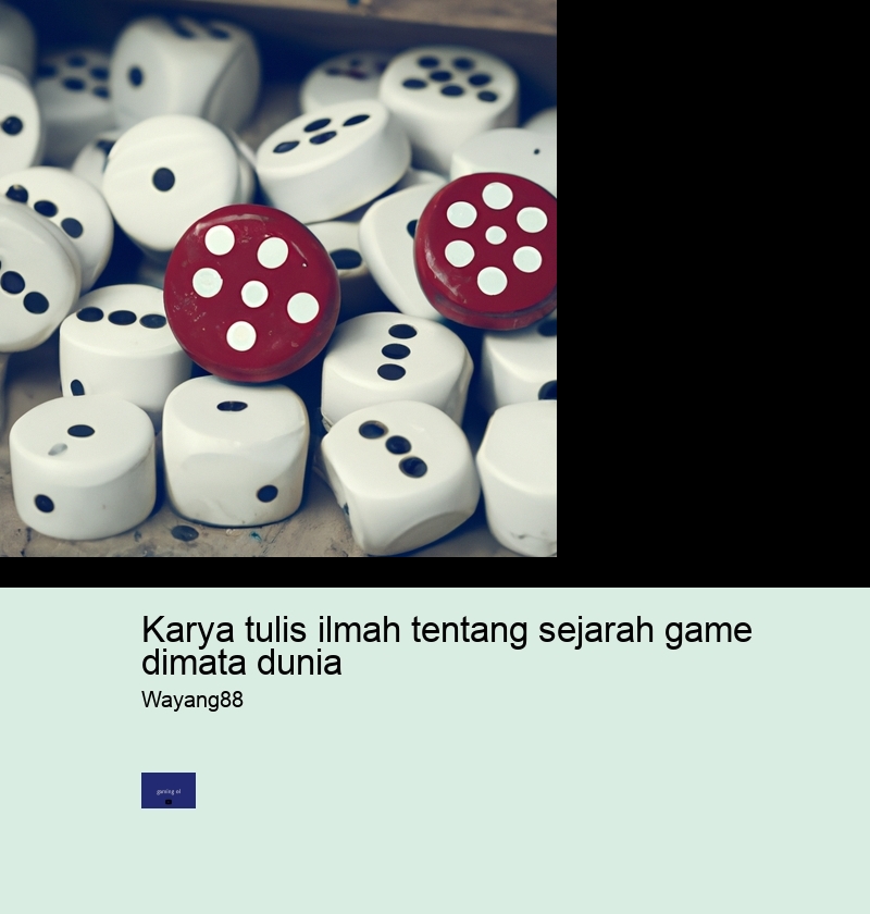 karya tulis ilmah tentang sejarah game dimata dunia