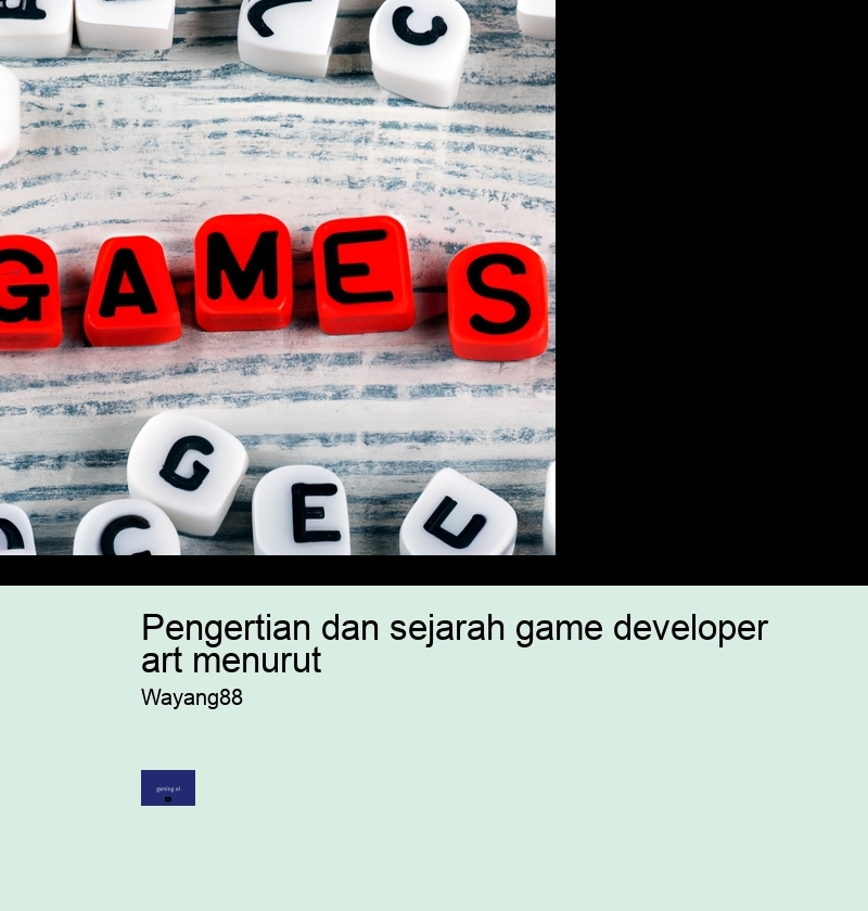 pengertian dan sejarah game developer art menurut