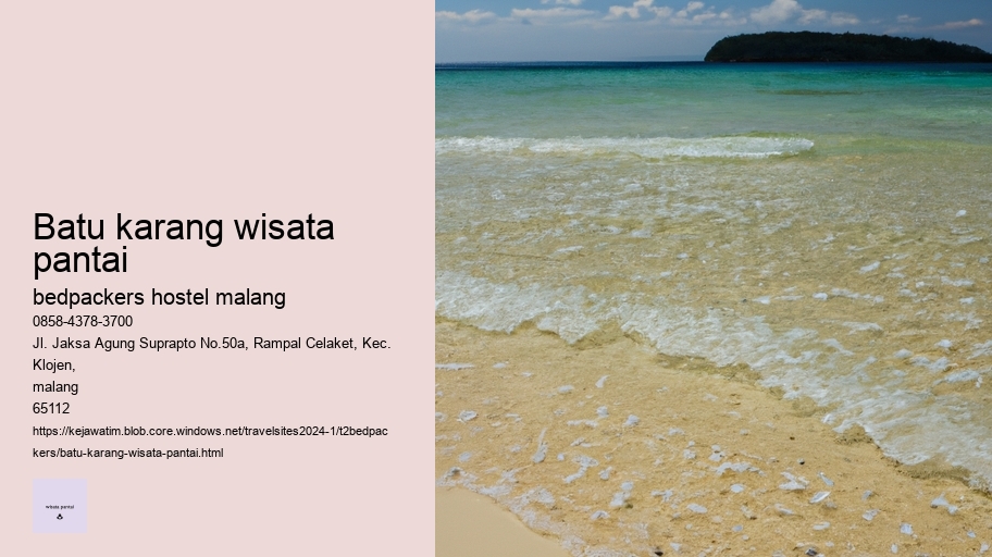 batu karang wisata pantai