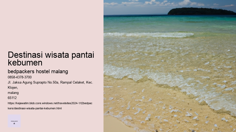 destinasi wisata pantai kebumen