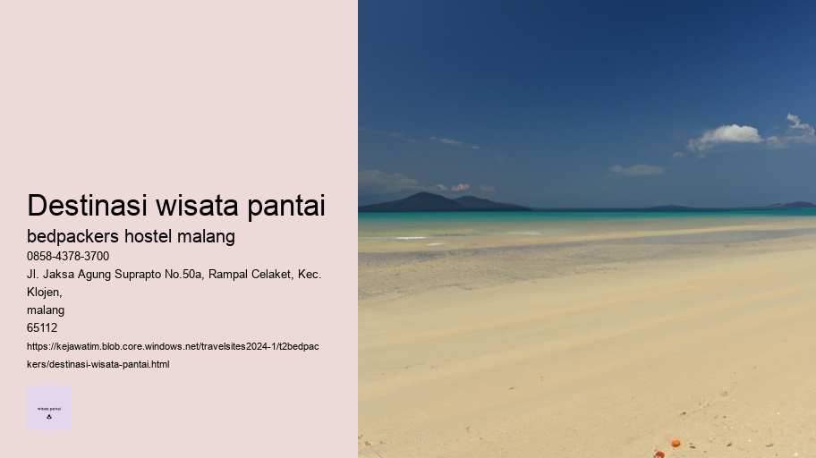 destinasi wisata pantai