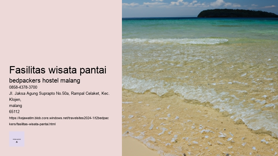 fasilitas wisata pantai