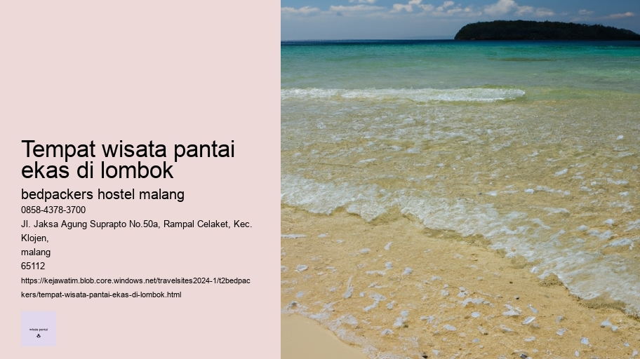 tempat wisata pantai ekas di lombok